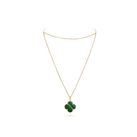 Van Cleef&Arpels Magic Alhambra 18k Yellow Gold with Malachite Pendant - Picture 1 of 14